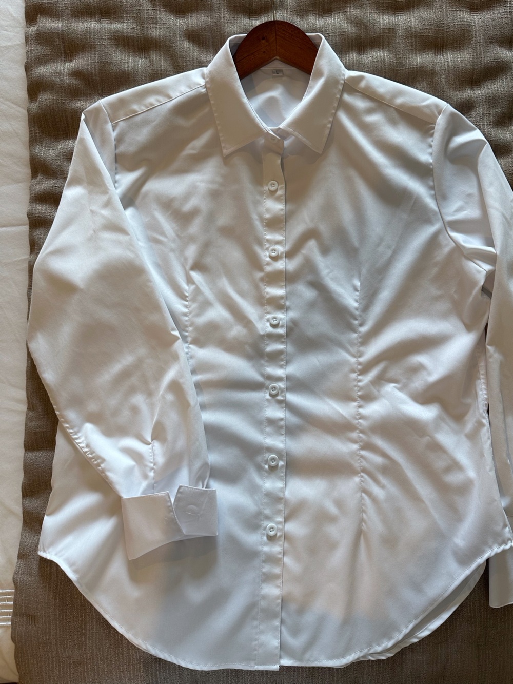 Classic White Button-Up Shirt